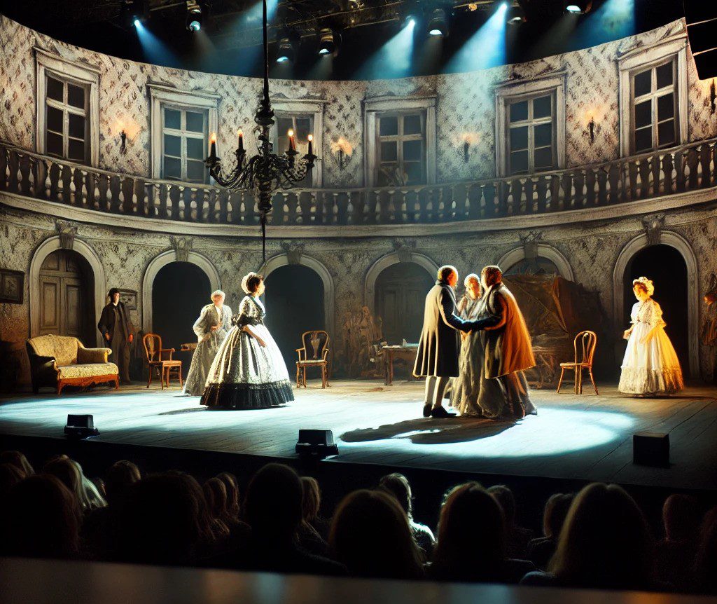 theatre stage with a casual, amateur feel